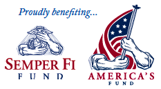 proudly benefiting Semper Fi Fund and America's Fund logo
